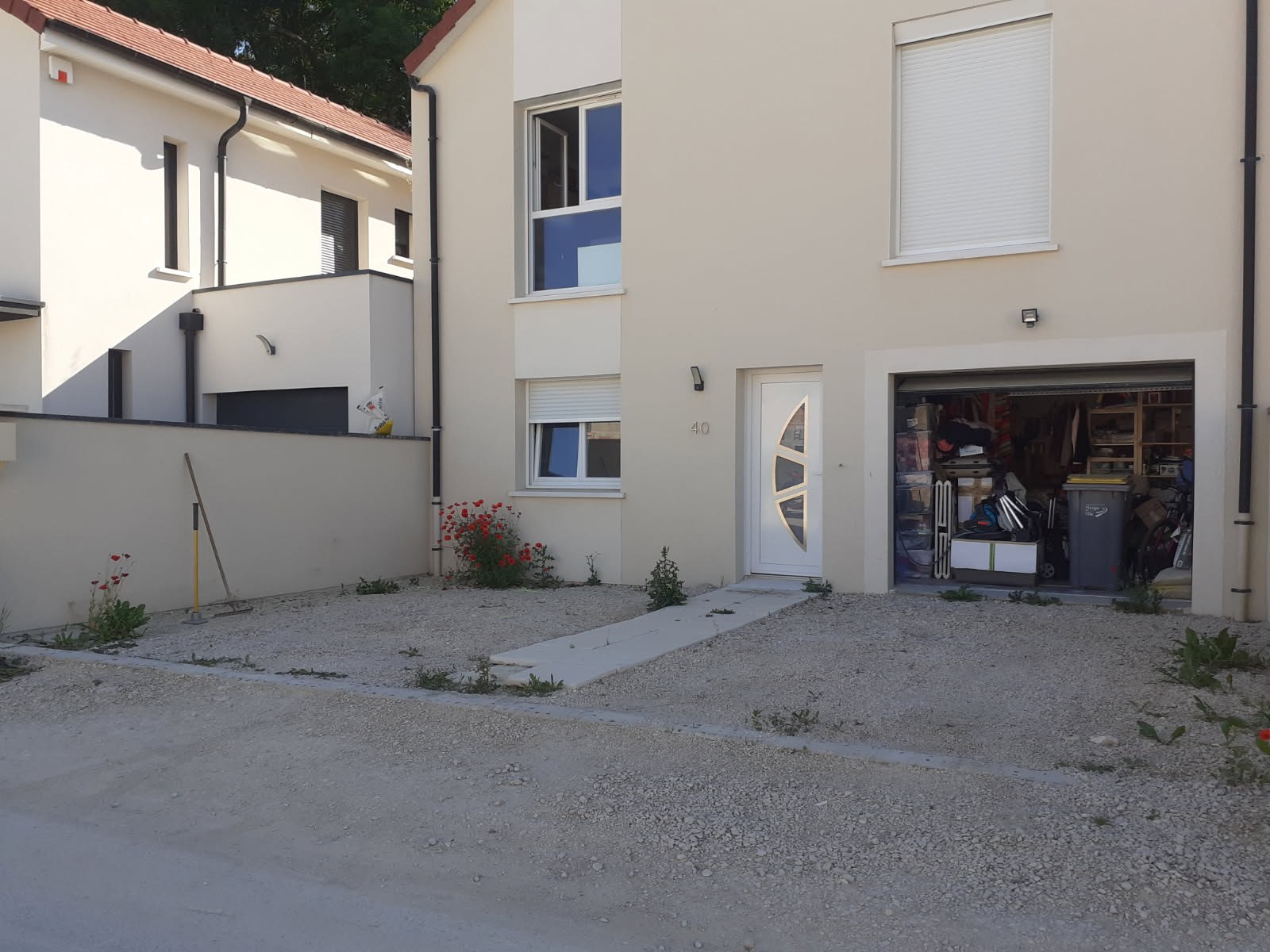 Aménagement et dallage d'une terrasse